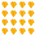 Crafans 100Pcs Orange Acrylic Leaf Charms Maple Leaves Pendants Beads Plant Petal Leaf Beads Spring Charms for Fall Autumn Crafts DIY Jewelry Making Supplies - color: Orange