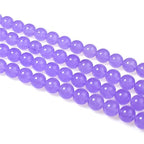 MJDCB Stone Beads 4mm 85pcs Round Lavender Purple Jade Loose Gemstone Bead Charms for Jewelry Making Bracelet Necklace Earring Pendant - color: Lavender Purple Jade, size: 4mm