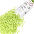 Miyuki Delica Seed Beads – Size 11/0 (1.6 mm), DB0733, Opaque Chartreuse, 7.2 g, Approx. 1440 Beads, Made in Japan - color: DB0733 - Opaque Chartreuse
