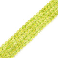Adabele 15 Inch Natural Green Crystal (Imitation Peridot) Gemstone Beads 6mm Faceted Flat Round Coin Gem Stone Spacer (62-67pcs) for Jewelry Making GZ13-2 - color: Green Crystal (Peridot Imitation), size: 15 Inch/1 Strand