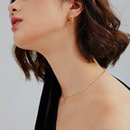 MTMY Beaded Necklaces for Women 14K Gold Plated Dainty Colorful Green/Rose Beaded Pearl Choker Necklace Delicate Boho Choker Necklace Jewelry Gift - style: Little bell beads