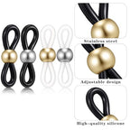 40 Pcs Eyeglass Chain Ends, Adjustable Silicone Anti-Slip Rubber Connectors, Glasses Strap Retainer Holder Loops for Sunglasses Sports Eyeglasses Necklace Chains
