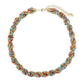 Bocar Fashion Seed Beads Statement Collar Necklace for Women (NK-10408) - color: mix2