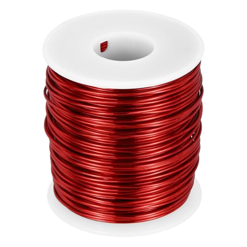 MECCANIXITY 18 AWG Magnet Wire, 18 Gauge Enameled Copper Wire, 1 Lb Magnetic Coil Wire for Transformer, Motor, Electric, 155C(311F) - size: 18 AWG