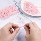 Light Pink Polymer Clay Beads, 6mm Heishi Bead for Jewelry Bracelets Necklace Making 1000PCS - color: Blush