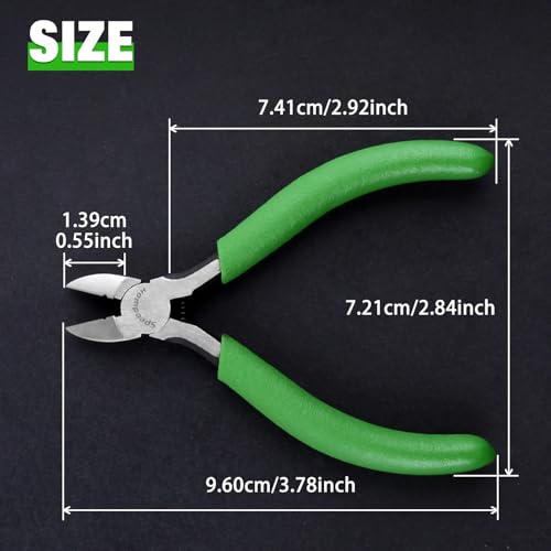 SPEEDWOX 4-Inch Mini Diagonal Cutting Pliers with Wire Stripping Holes for Jewelry Making and Crafting - style: Diagonal Pliers with Stripping Hole