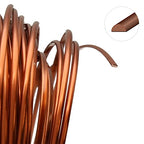 The Beadsmith Half-Round Craft Wire – Soft Temper Jewelry Wire, Antique Copper Color, 21 Gauge, 7 Yards - color: Antique Copper, size: 21 Gauge