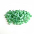 Large Hole Beads for Jewelry Making-100pcs 14mm European Rondelle Spacer Beads,Big Hole Craft for Bracelets(Green) - color: Green