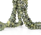 4mm 200pcs Natural Stone Round Beads Canadian Jade Genuine Stone Beading Loose Gemstone DIY Charm Smooth Beads for Bracelets Necklaces Earrings Hole Size 1mm (Canadian Jade 4mm) - color: Canadian Jade, size: 4mm