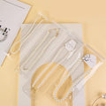 GSXRB Thicken PVC Anti Tarnish Jewelry Bags,Jewelry Bags Clear Plastic.Rectangular Jewelry Pouch for Necklace (2.36 * 9IN) - size: 2.36 * 9IN