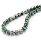 BEADIA Natural African Jade Stone Round Loose Semi Gemstone Beads for Jewelry Making 6MM 61PCS - color: African Jade, size: 6mm