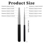 2 Pack Coil Jig Tool Set, Stainless Steel Micro 1.5mm-10mm Wire Looping Winding Rod, Wire Looping Wrapping Step Mandrel, 10 Sizes Round Multi Jump Ring Mandrel Wire Looping Rods Forming Rings Tool