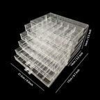 Clear Acrylic Jewelry Organizer Box with 5 Drawers 120 Grids, Dustproof Transparent Jewelry Display Stand Storage Case Holder with 120 Small Compartments for Women Ring Necklace Bracelets Earring