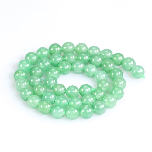 Natural Green Aventurine Beads 8mm Round Stone Beads for DIY Bracelets Necklace Earrings Making 45pcs - color: Green Aventurine, size: 8mm
