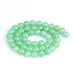 Natural Green Aventurine Beads 8mm Round Stone Beads for DIY Bracelets Necklace Earrings Making 45pcs - color: Green Aventurine, size: 8mm