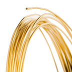 Solid 18 K Yellow Gold, Round Wire, 30 Gauge,1 Foot, Dead Soft