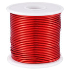 12 Gauge Red Aluminum Craft Wire (105FT) - Anodized for Jewelry Making, Beading Floral, Plant Gardening, Sculpting & Modeling Craft Wire (Red #23, 2mm) - color: Red #23