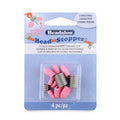 Beadalon Bead Stopper, Combo Pack, Pink Tips, 2 Large, 2 Small, 4 pc - size: Combo Pack, 4 pc
