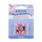 Beadalon Bead Stopper, Combo Pack, Pink Tips, 2 Large, 2 Small, 4 pc - size: Combo Pack, 4 pc