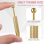 2PCS Piercing Ball Grabber Tool, 4-Claw Stainless Steel Jeweler Pick Up Tools,Septum Ball Screw Tool for Piercing Changing/Holder,Earring Pearl Grabber for Jewelry/Electronic Components - color: 1pc Yellow, 1pc Blue