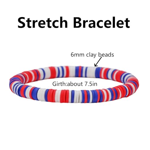 12pcs Friendship Bracelets Beaded Bracelets Heishi Bracelet Cute Bracelets Stack Vinyl Clay Disc Bead Surfer Stretch Summer Beach Bracelets For Women Preppy Bracelets - color: B-color 6