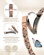 Magnetic Bracelets for Women, 99.99% Pure Copper Bracelet, 3800 Gauss, Adjustable Sizing, Women's Bracelets With Built-in Magnets, Gift Packaging, Fashion Jewelry Gift. - color: Copper