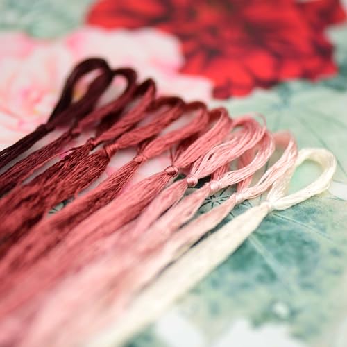 Natural 100% Mulberry Handmade Embroidery Silk Thread Silk Floss (24) - color: 24
