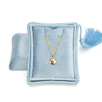 TAIMY Necklace Boxes, Velvet Small Earring and Necklace Case for Women with Tassel, Empty Long Necklace Pendant Box for Her(Blue) - color: Blue