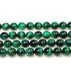 MJDCB Stone Beads 4mm 85pcs Round Green Tiger's Eye Loose Gemstone Bead Charms for Jewelry Making Bracelet Necklace Earring Pendant - color: Green Tiger's Eye, size: 4mm