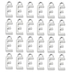 PATIKIL Letter Charm, 50pcs Alphabet Initial Pendant Charm Bulk DIY for Jewelry Making Bracelets Earrings Necklace - style: E