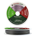 Mandala Crafts 49 Strand Beading Wire for Jewelry Making - 98 FT 22 Gauge Stainless Steel Braided Tiger Tail Wire for Bead Stringing - size: 49 Strands 22 Gauge 0.6MM 98FT