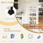 Flenpptly Retail Display Stand Rotating Display Rack 5 Tier Spinning Display Stand for Craft Shows, Jewelry, Keychain, Earring Adjustable Height Retail Display Racks (5-Tier White) - color: 5-Tier White