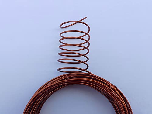15 Gauge Anodized Aluminum Wire 49 Feet for Jewelry Making Craft DIY（1.5mm,Copper,41518） - color: Copper, size: 15 Gauge