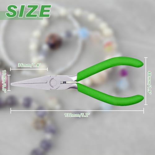 SPEEDWOX 5 inch flat nose pliers mini duckbill pliers fine nose pliers fine nose pliers precision pliers for jewelry making hand tools beading craft craft - style: Mini Curved Nose Pliers Serrated Jaw