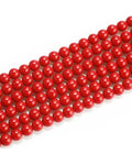 8mm Glass Beads 46PCS Glass Beads for Jewelry Making Charm Round Loose Bead for Bracelet Making Kit (Red Agate) - color: Red Agate