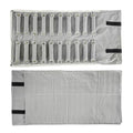 Portable Jewelry Roll Secure Ring Pouch Foldable Rings Case Ideal Ring Holder Case for Travel Enthusiast - color: Black (Gray Velvet inside)
