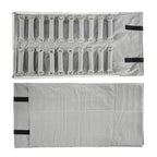 Portable Jewelry Roll Secure Ring Pouch Foldable Rings Case Ideal Ring Holder Case for Travel Enthusiast - color: Black (Gray Velvet inside)