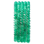 BEADIA Natural Green Aventurine Beads 4x2mm 120pcs Faceted Rondelle Loose Semi Gemstone Beads for Jewelry Making Design - color: Green Aventurine