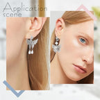 Beebeecraft 1 Box 20Pcs Flower Leverback Earring Findings Platinum Plated Brass French Earring Hooks with 20Pcs Jump Rings for DIY Jewellery Making - color: 20pcs Platinum Plated # 4