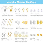 EUIQUE Jewelry Making Supplies Kits Repair Tools for Adults with Pliers, Wires, Necklace Chains, Findings and Helping Hands, Multicolor - color: Multicolor