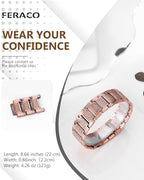 Feraco Copper Bracelet for Men 3X Strength,Magnetic Therapy Bracelet Copper Jewelry with Powerful 3800 Gauss Magnets - style: Celtic Knot