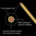 BENECREAT 20GA 10M/11Yard Copper Wire Permanently Colored Wire, Copper Color