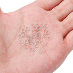BEADIA Platinum Plated Jump Rings Non Tarnish 4mm 900pcs for Jewelry Making Findings - color: Platinum, size: 0.5x4mm