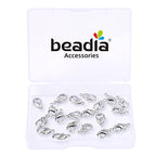 BEADIA Platinum Plated Lobster Clasps Non Tarnish 12mm 20pcs for Jewelry Making Findings - color: Lobster Clasps Platinum, size: 12mm
