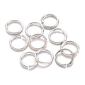 KISSITTY About 360pcs/50g Platinum Plated Brass Open Jump Rings 8x1mm Round Chainmail Jewelry Making Connectors - color: Platinum#8mm