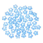 UR URLIFEHALL 100 Pcs Light Sky Blue Spray Painted Glass Star Beads for Earring Bracelet Necklace Jewelry DIY Craft Making - color: 100pcs-8x8.5x4mm-light sky blue star glass beads