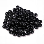 Raicegs 100pcs 5×8mm Rondelle Black Tourmaline Beads Natural Gemstone Beads Abacus Disk Stone Loose Beads for Jewelry Making DIY Bracelets Necklace - color: Black Tourmaline, size: 5×8mm Rondelle
