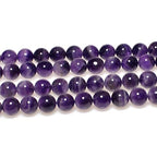 MJDCB Natural Dreamy Amethyst Beads Round Stone Beads DIY Loose Beads for Jewelry Making Beads 15" (10mm) - color: Dreamy Amethyst, size: 10mm