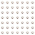 INSPIRELLE 100pcs Heishi Beads 4mm Long-Lasting Disc Brass Rondelle Spacer Beads Silver Plated Flat Round Shape Jewelry Metal Spacers for Bracelet Necklace Jewelry Making - color: Silver, size: 4mm