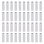 PH PandaHall 500pcs 10mm Stainless Steel Tube Beads Straight Spacer Beads Smooth Tube Loose Beads Connector Findings for Bracelets Necklaces Crafts Jewelry Making, 2mm Hole - size: 10mm long